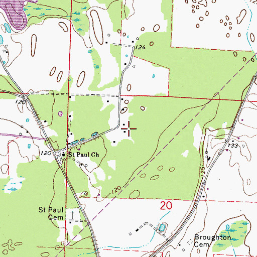 Topographic Map of Township of Valley, AR