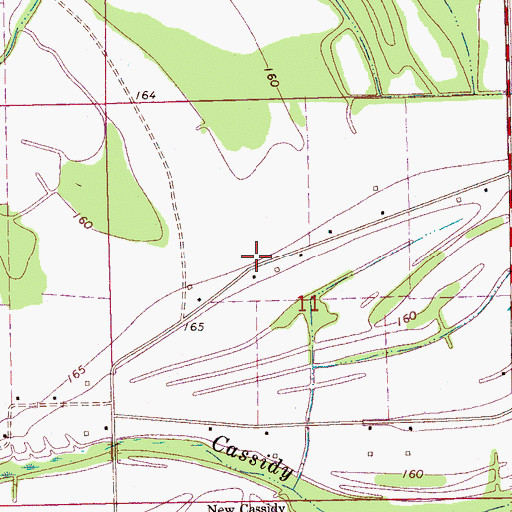 Topographic Map of Graham School (historical), MS
