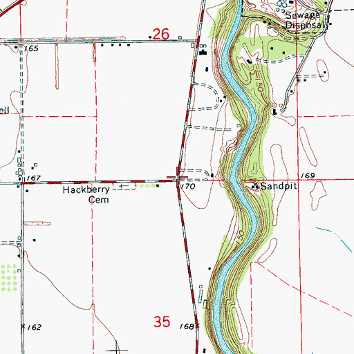 Topographic Map of Harrs Place (historical), MS