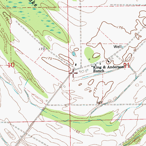 Topographic Map of Kings Chapel (historical), MS