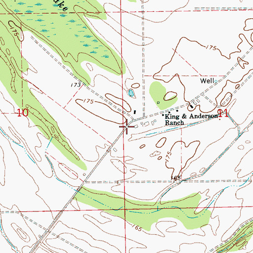 Topographic Map of Kings School (historical), MS