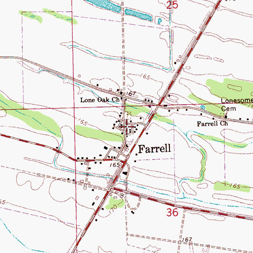 Topographic Map of McLemore School (historical), MS