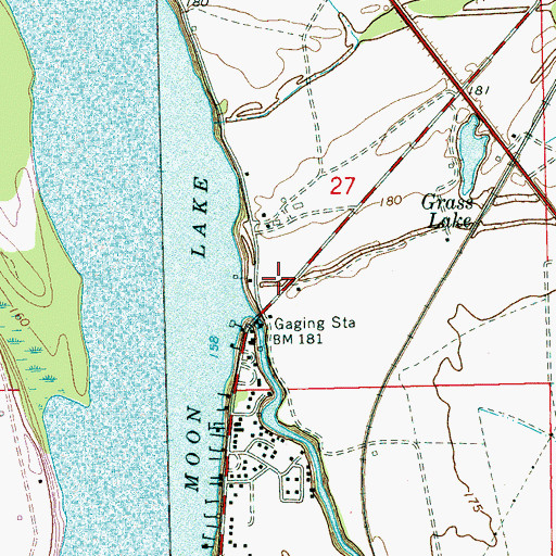 Topographic Map of Moon Lake (historical), MS