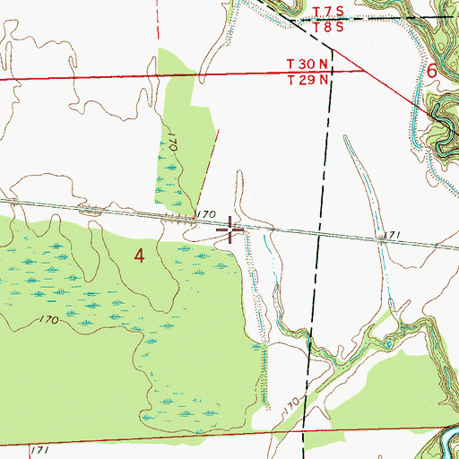 Topographic Map of Mount Olive School (historical), MS