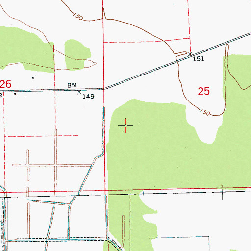 Topographic Map of Popsons (historical), MS