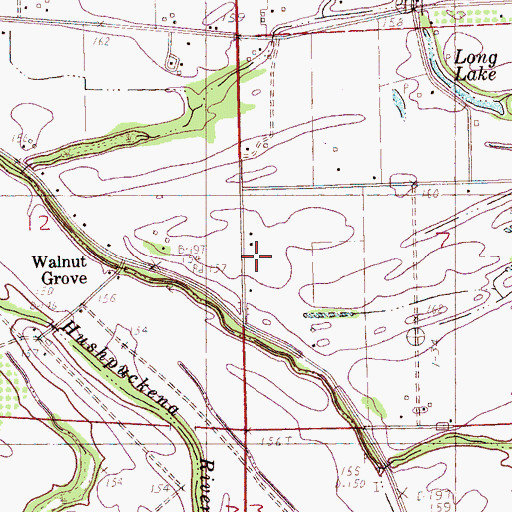 Topographic Map of Renalara School (historical), MS