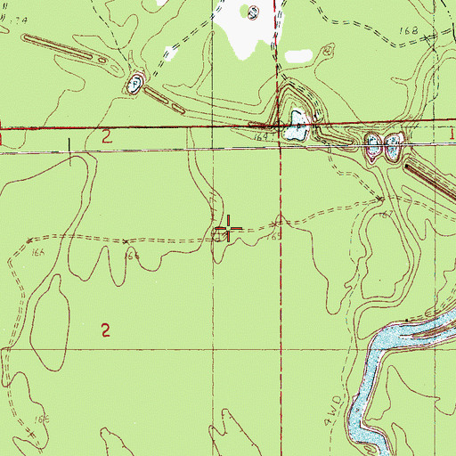 Topographic Map of Robertsville (historical), MS