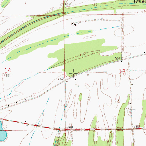 Topographic Map of Rosenwald School (historical), MS