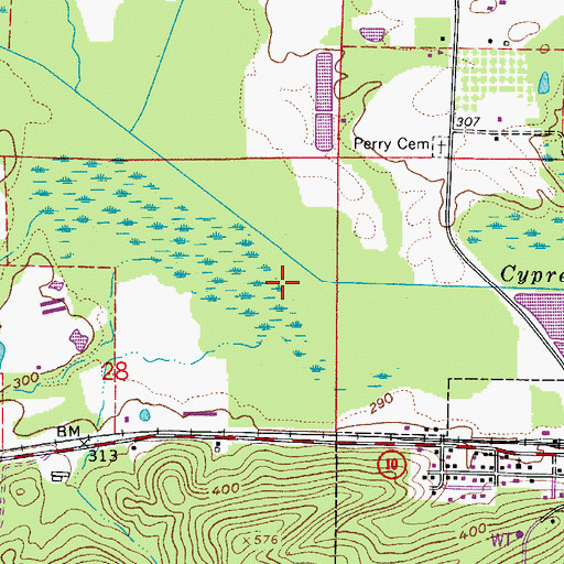 Topographic Map of Township of Lake, AR