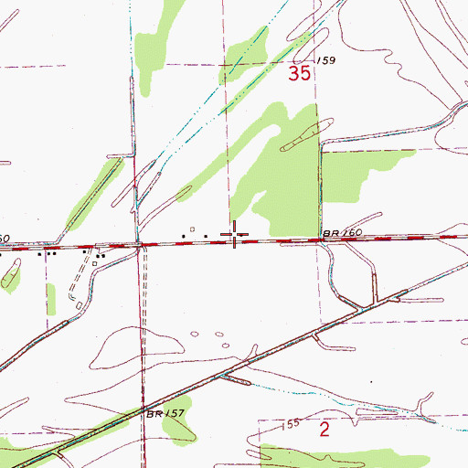 Topographic Map of Saint Elmo Chapel (historical), MS