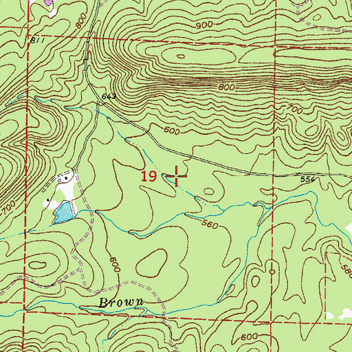 Topographic Map of Township of Maumelle, AR