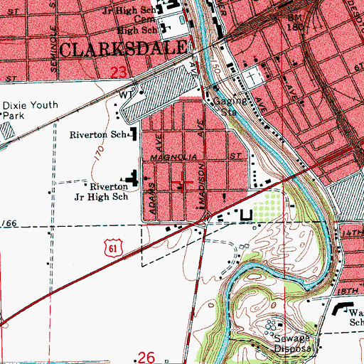 Topographic Map of Silent Grove Baptist Church, MS