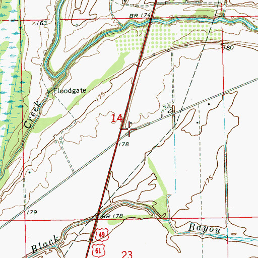 Topographic Map of Starlight Church (historical), MS