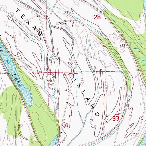 Topographic Map of Summerville Chapel (historical), MS