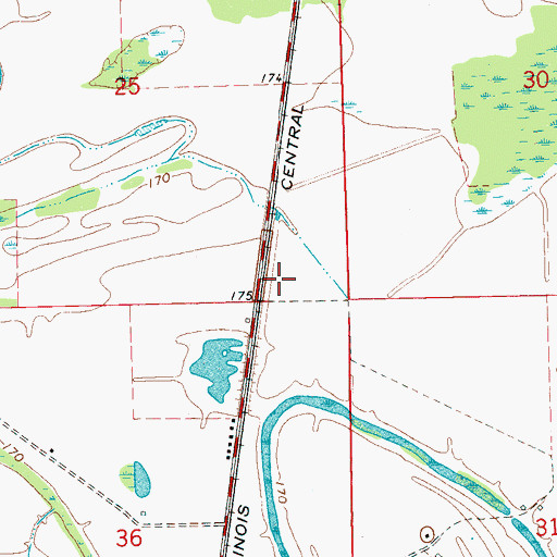 Topographic Map of Sunday (historical), MS