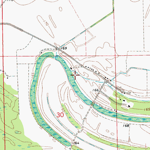 Topographic Map of Sunrise Church (historical), MS