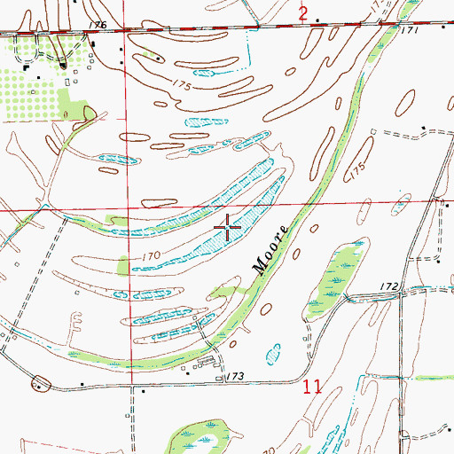 Topographic Map of Tula Lake, MS