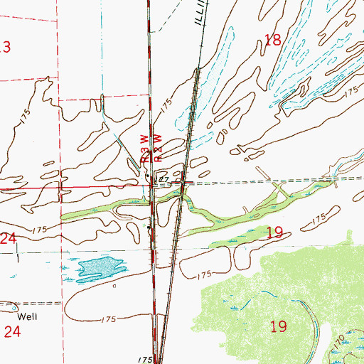 Topographic Map of Wildwood (historical), MS
