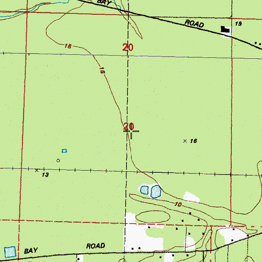 Topographic Map of Beppo (historical), MS