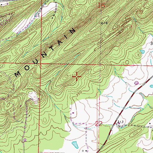 Topographic Map of Township of Union, AR
