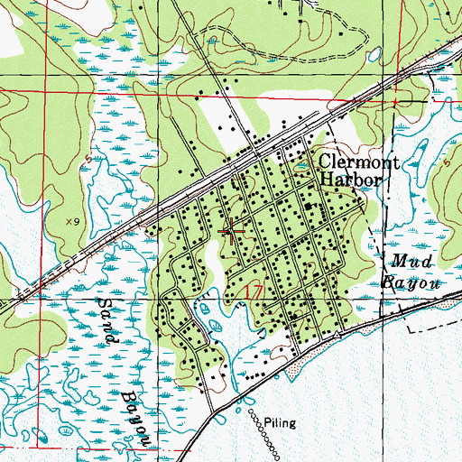 Topographic Map of Saint Anns Catholic Church, MS