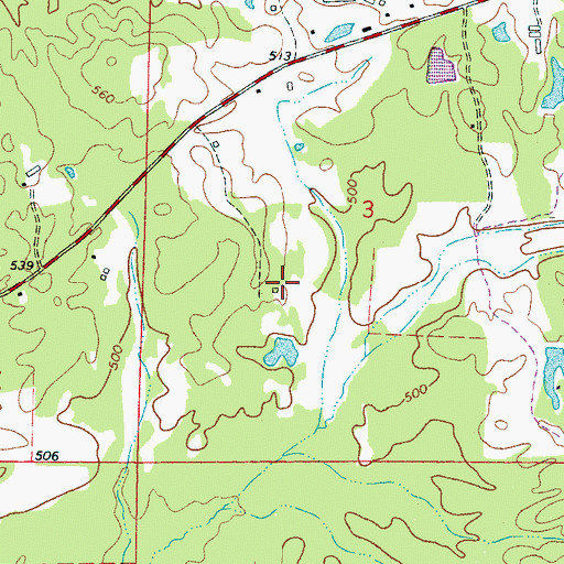 Topographic Map of Bethelehem Church (historical), MS