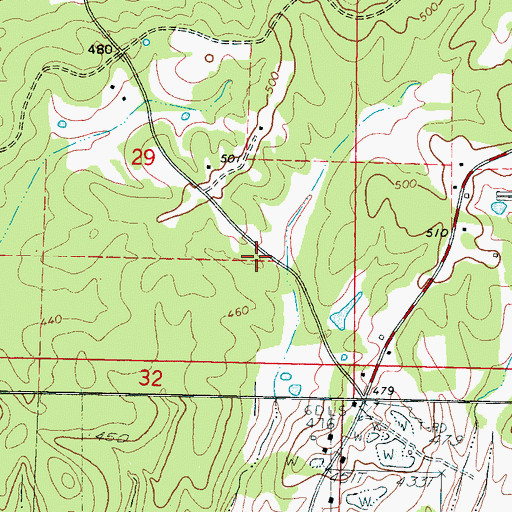Topographic Map of Bethelehem Church (historical), MS
