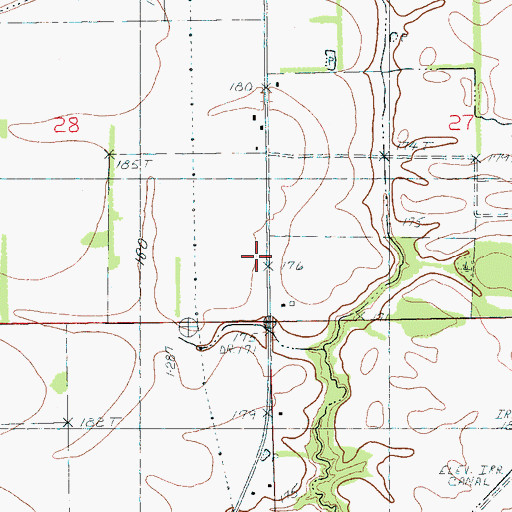 Topographic Map of Township of Big Creek, AR