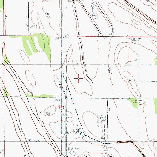 Topographic Map of Township of Cleveland, AR