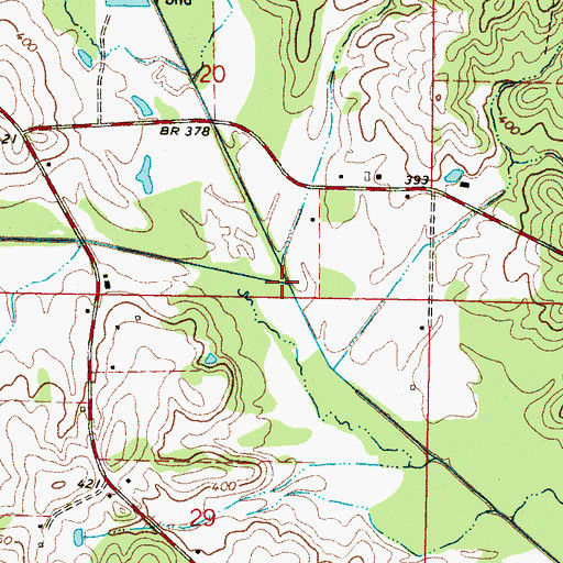 Topographic Map of Decatur Branch, MS