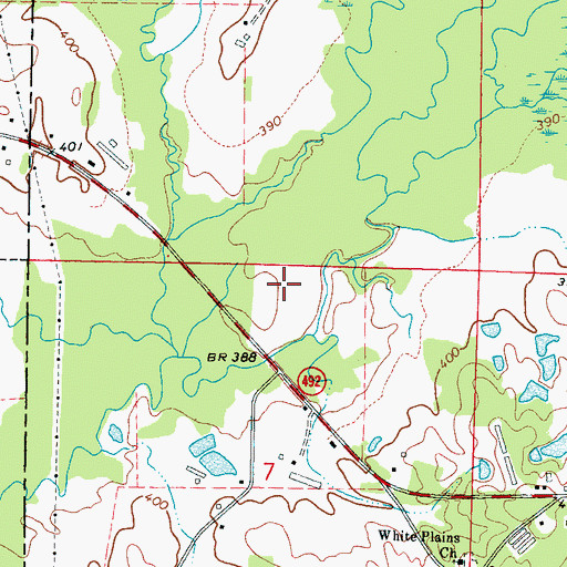 Topographic Map of Dollars Store (historical), MS