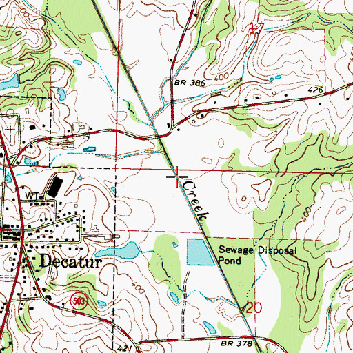 Topographic Map of Okahatta Canal, MS