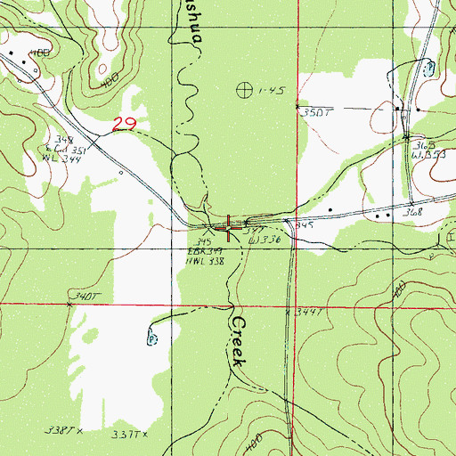 Topographic Map of Sand Branch, MS