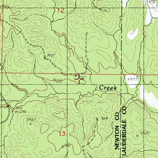 Topographic Map of Sharps Store (historical), MS