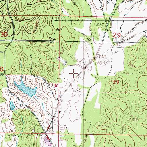 Topographic Map of Spring Hill School (historical), MS
