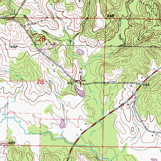 Topographic Map of Tinsdale Store (historical), MS