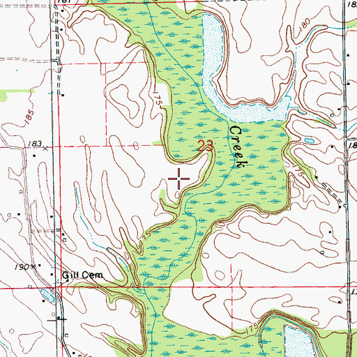 Topographic Map of Township of Marion, AR
