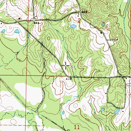 Topographic Map of Williams Store (historical), MS