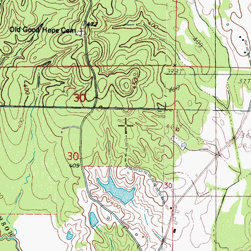 Topographic Map of Spring Hill Church, MS