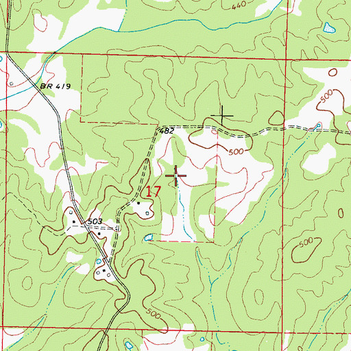 Topographic Map of Sulphur Spring, MS