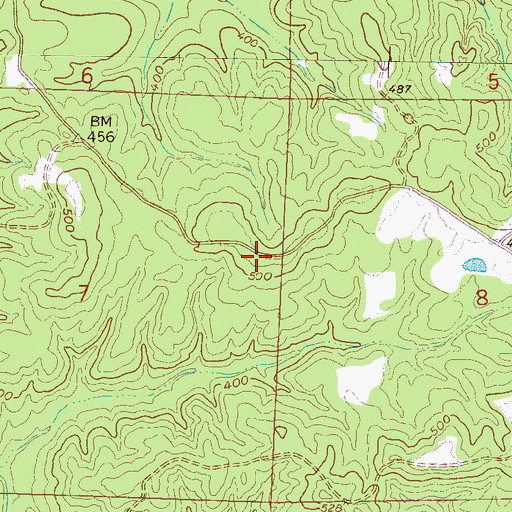 Topographic Map of Factory Church (historical), MS