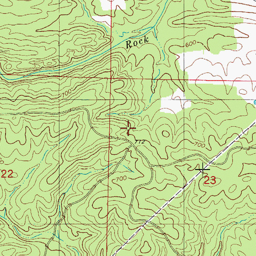 Topographic Map of Township of Clark, AR