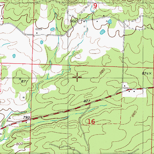 Topographic Map of Township of Eagle, AR