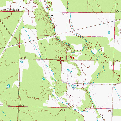 Topographic Map of Robys Store (historical), MS