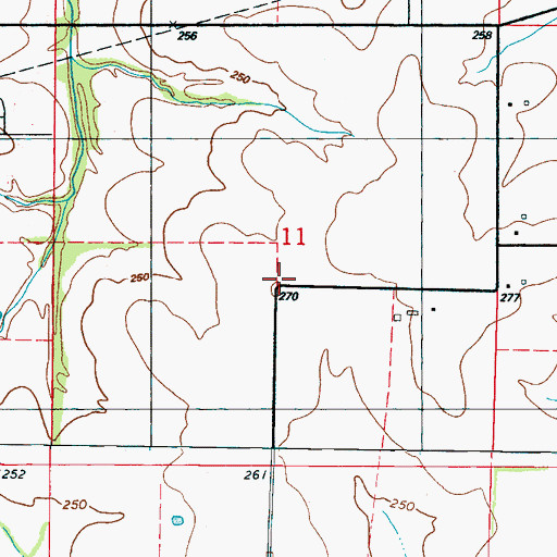 Topographic Map of Shavers (historical), MS