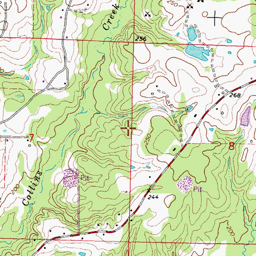 Topographic Map of Columbia Oil Field, MS