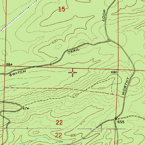 Topographic Map of Township of Pike City, AR