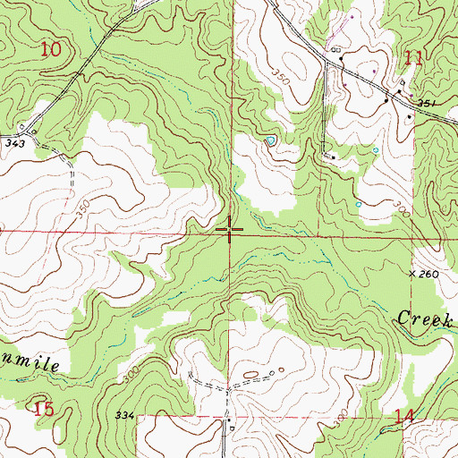 Topographic Map of Knoxo Oil Field, MS