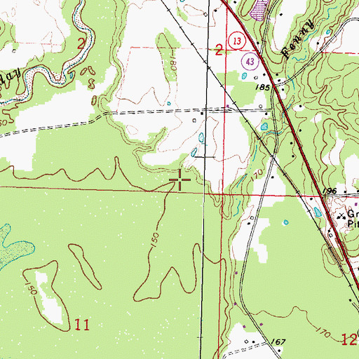 Topographic Map of Newson Oil Field, MS