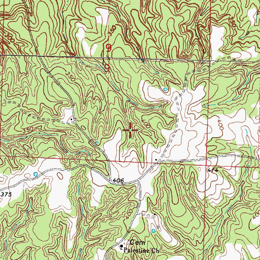 Topographic Map of Belview School (historical), MS